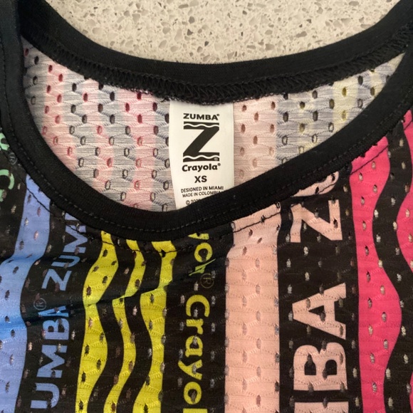 Zumba X Crayola Color the Dance Floor Tank - Size XS - Picture 5 of 5